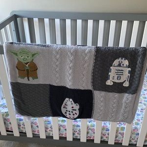 Pottery Barn kids Star Wars Knitted blanket.